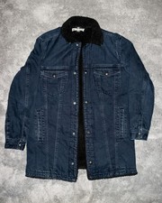 Herren-Jacke, Kurzmantel H&M Gr. M blau navy marine Druckknöpfe Teddyfutter schw