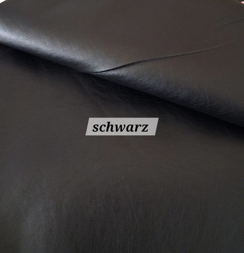 Rest kunstleder schwarz glatt - kunstleder,