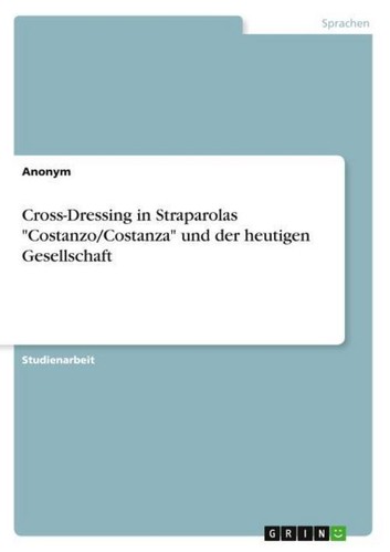 Cross dressing straparolas - cross-dressing, in