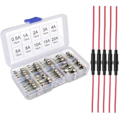 Glasrohr sicherung 5x20mm - 5x20mm, set