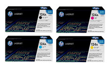 4x Original HP 124A toner