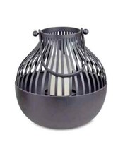 Windlicht schwarz Metall