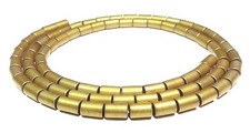 😏 Hämatit matt goldene Walzen Röhrchen 8x4 & 5x3 mm Perlen Strang hematite 😉