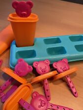 Tupperware Tiwi Eis am Stiel selbermachen 6 Stück im Set Neuwertig orange türkis