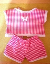 2 teiliges Set für Monchichi (Pink/Weiss) ! Handmade