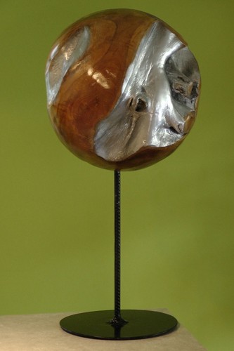 Designer teakholz kugel - designer,