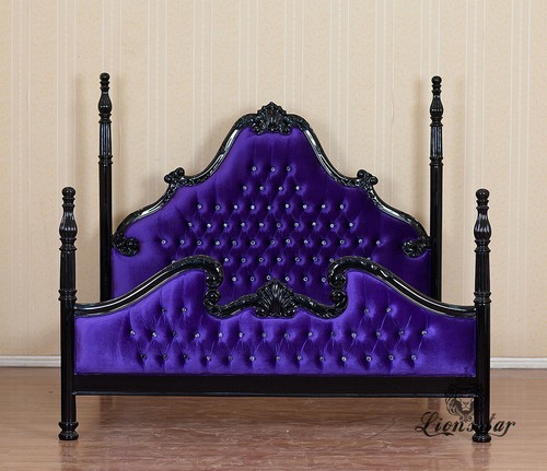Bett barock violet - bett,