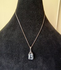 Nachlass alter antiker Silberrschmuck Anhänger Kette Silber Jugendstil Art Deco