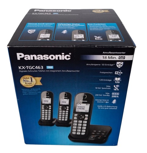 Panasonic tgc463gb trio - kx-tgc463gb,