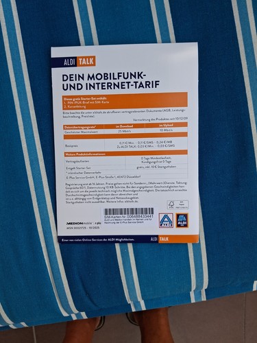 Simkarte aldi talk starter - simkarte,