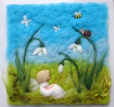 ♥WOLLBILD SCHNEEGLÖCKCHEN