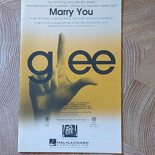Hal leonard noten glee - glee, marry