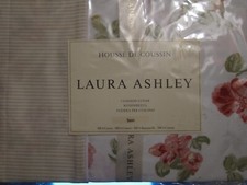 Laura Ashley Bettwäsche Kuschelkissenbezug Angelique Creme Rosen Streifen rosa