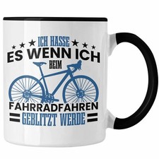 Trendation - Tasse Fahrradfahrer Geschenk für Radfahrer Fahrradfahrern Geblitzt