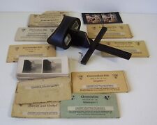Antiker 3 D Bildbetrachter Stereo mit sehr vielen Bildern um 1900