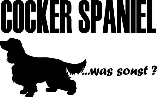 Aufkleber cocker spaniel - aufkleber,