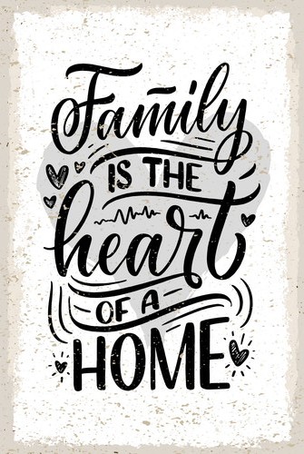 Blechschild 30x20 family is - family,