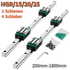 HGR15 HGR20 HGR25 Linearführung Führungsschiene Rail+ HGH15/20/25CA Gleitblocks