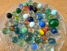 60 bunte Murmeln Glasmurmeln