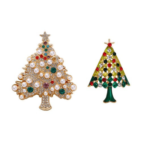 Weihnachtsbrosche mit strass - mit,