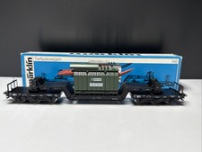 Spur H0 MÄRKLIN 4617 Tiefladewagen m Transformator Güterwagen Neuwertig&OVP AC