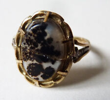 18k massiv GOLD Ring + Achat