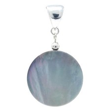 Mother of Pearl Disc Pendant
