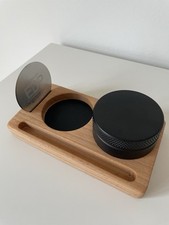 Tamperstation 58mm Basis Holz Siebträger Halter Espresso Barista Tamper Station