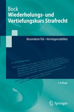 Wiederholungs- und Vertiefungskurs Strafrecht | Dennis Bock | Deutsch | Buch