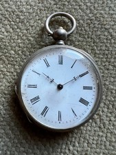Antike Taschenuhr Zylinderhemmung Schlüsselaufzug - 36 mm ca. 1870 defekt