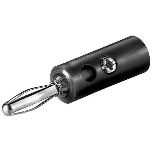Bananenstecker 4mm schwarz
