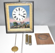 Alte pendeluhr wanduhr - pendeluhr/wanduhr, holz