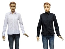 Damen Bluse Langarm Arbeitskleidung