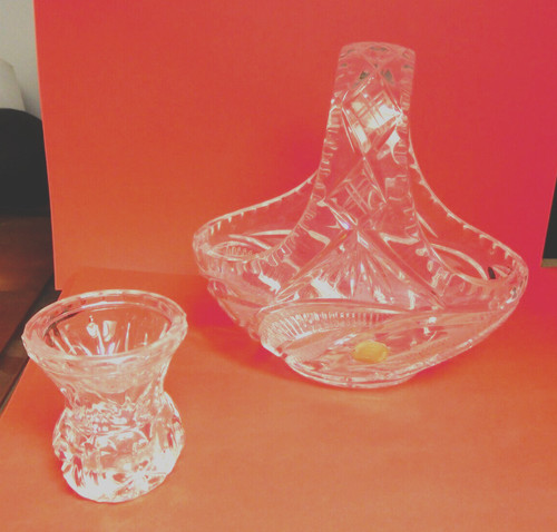 Kristallschale mit henkel - kristallschale,