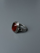 835 Silberring Bernstein Gr