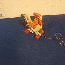 Alter Holz Hahn zum ziehen DDR