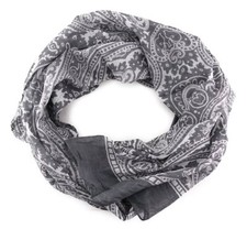 Schal in grau gemustert mit