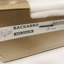 IKEA Backabro Bezug für 2er Bettsofa Hylte weiß 603.233.99 NEU OVP Cover