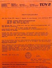 ABE Weiße MTS Blinker in Frontschürze Opel Manta B & CC GTE GSI i200 i240 i400