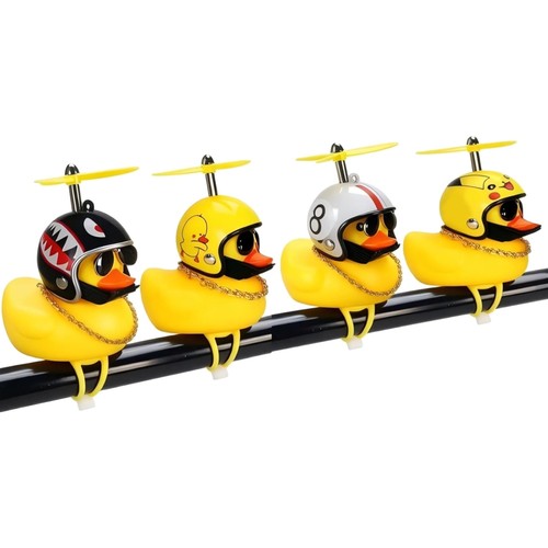 Fahrrad quietscheente mit helm - quietscheente,