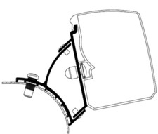 Adapter-Kit 301912 für Thule Wand-Markise, Passend für 3200 - VW T5/T6 Fixed LHD