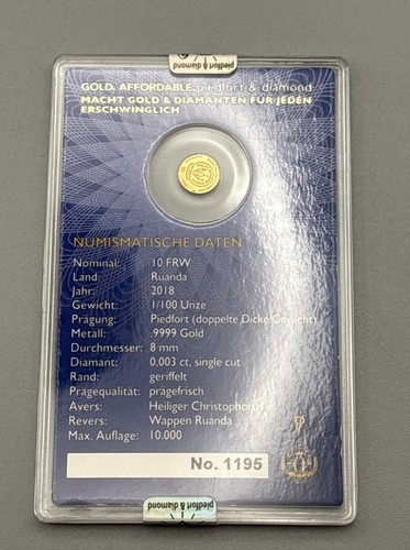 100 gold 9999 ruanda 2018 - gold,