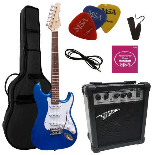 Gitarre modell st5 blau - e-gitarre,