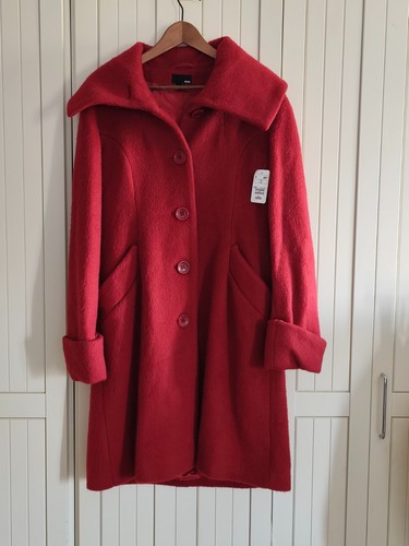 Roter kuscheliger wollmantel - roter,,