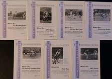 7 Fußballprogramme Wismut Aue DDR Oberliga 1980/81