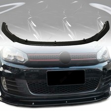 ABS Front Spoiler Lippe Stoßstange Frontansatz Für VW Golf MK6 GTI Glanz Schwarz