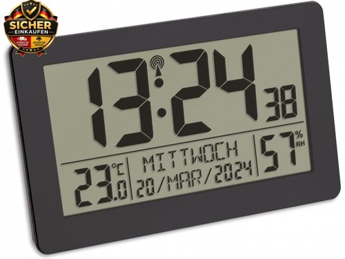 Digitale funk wanduhr - digitale, funk-wanduhr
