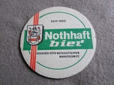 Bierdeckel ,  Brauerei Otto Nothhaft & Sohn , Marktredwitz