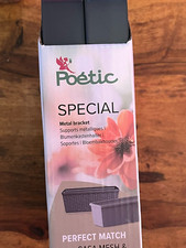 Balkonkastenhalter 2x 50kg Halter f. Blumenkasten Halterung Poétic SPECIAL grau