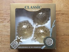 inge-glas Christbaumkugel Weihnachtsschmuck Weihnachtskugel gold mundgeblasen